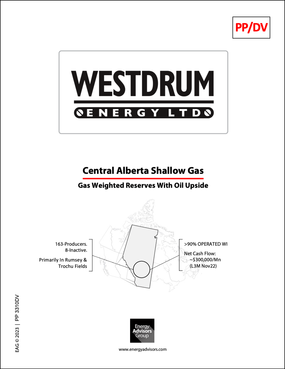 Westdrum Energy Corporate Sale - Energy Advisors Group Westdrum Energy Corporate Sale